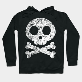 Cute Skull and Cross Bones - Distressed Hoodie